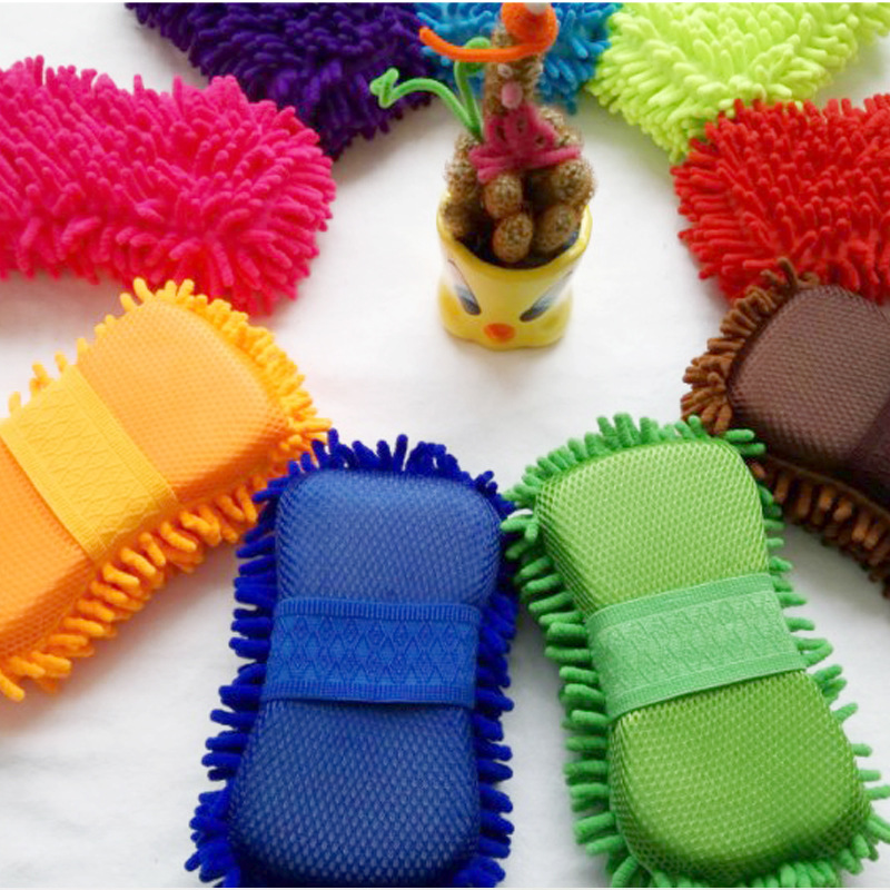 Chenille Car Wash Sponge detail