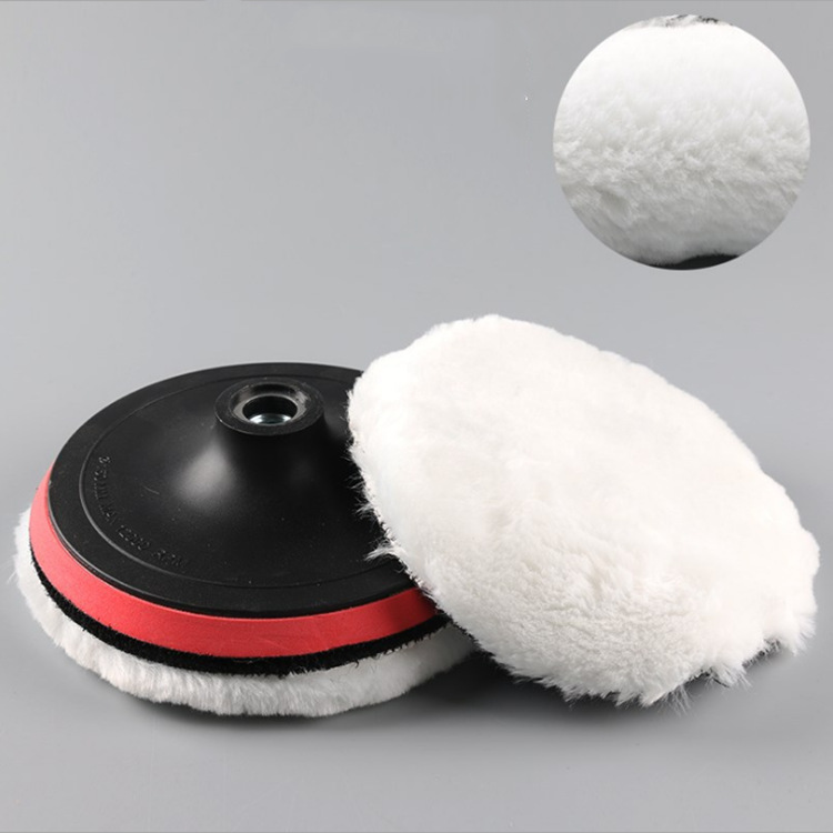 Faux Wool Car Polishing Pad detail