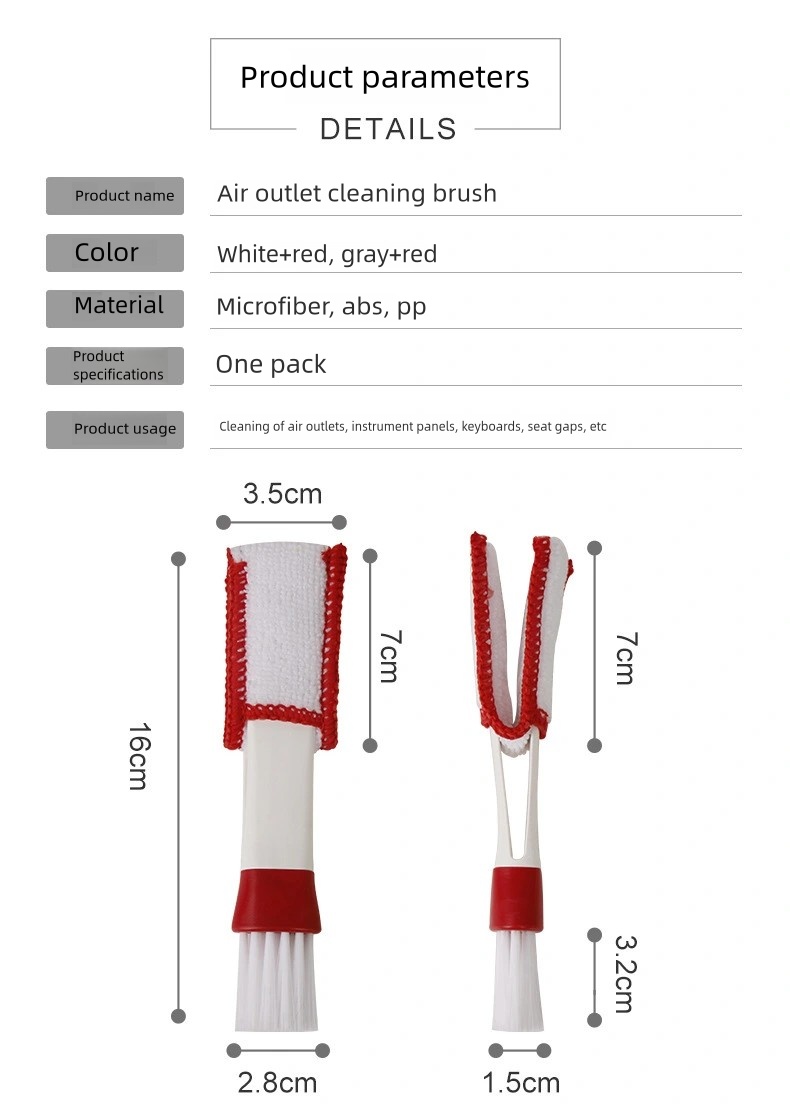 Dual-Ended Car Cleaning Brush detail