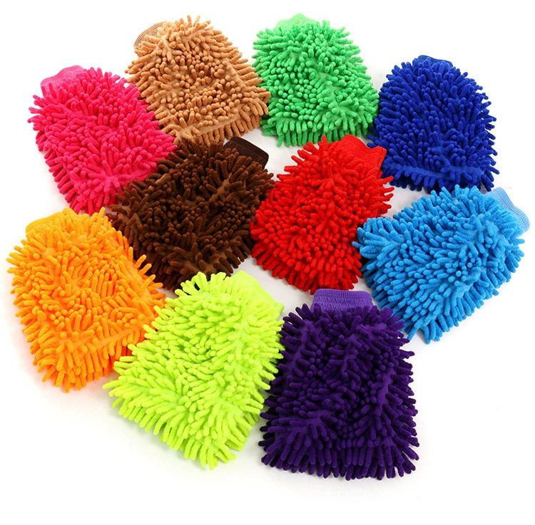 Chenille Car Wash Mitt detail
