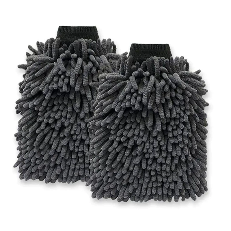 Chenille Car Wash Mitt detail
